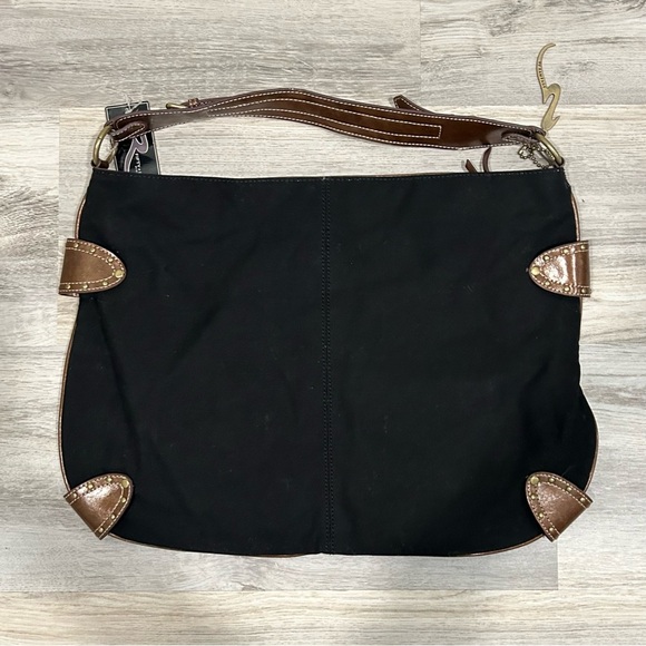 NWT Rampage Fifty Five Large Western Shoulder Bag Purse Black Brown Adjustable - Picture 9 of 12